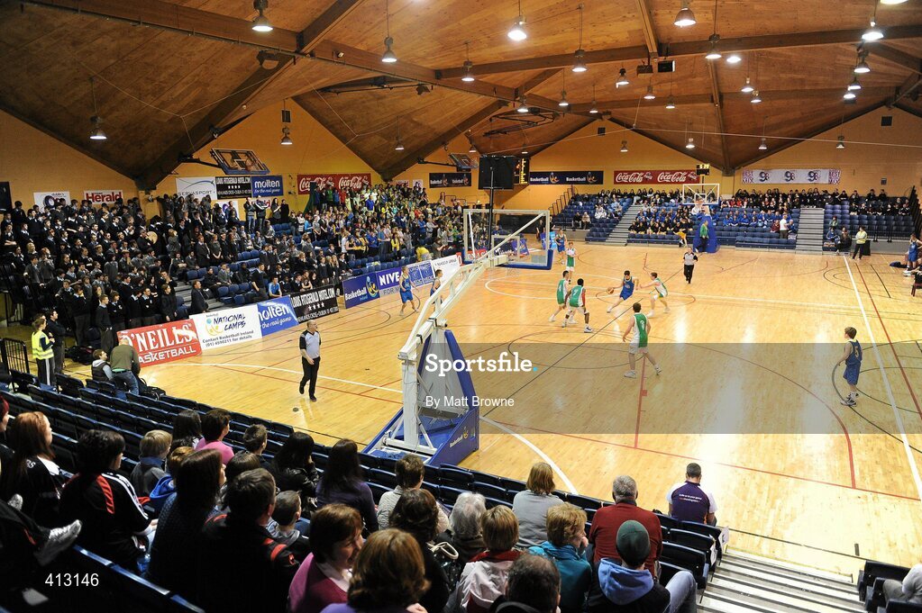 25 March 2010; A general view during the game. U16C Boys - All-Ireland Schools League Finals 2010, Tallaght Community School, Dublin v Colaiste Einde, Galway, National Basketball Arena, Tallaght, Dublin. Picture credit: Matt Browne / SPORTSFILE