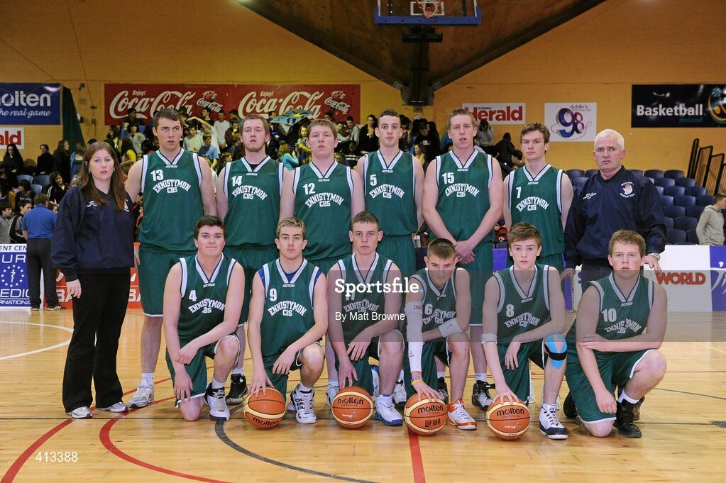 25 March 2010; The CBS Ennistymon squad. U19C Boys - All-Ireland Schools League Finals 2010, Colaiste Einde, Galway v CBS Ennistymon, Clare, National Basketball Arena, Tallaght, Dublin. Picture credit: Matt Browne / SPORTSFILE