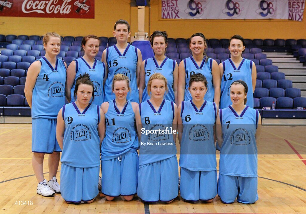 25 March 2010; The Stella Maris Secondary School team. U19C Girls - All-Ireland Schools League Finals 2010, St Mary's College, Arklow v Stella Maris Secondary School, Waterford, National Basketball Arena, Tallaght, Dublin. Picture credit: Brian Lawless / SPORTSFILE