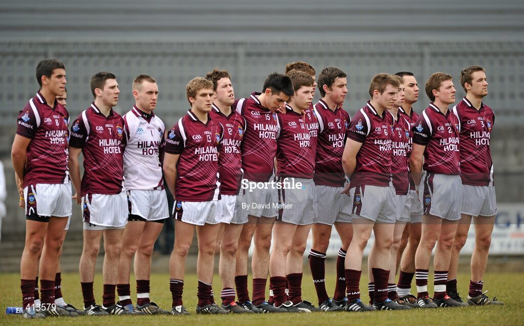 17 March 2010; The Westmeath team before the start of the game. Cadbury Leinster GAA Football Under 21 Semi-Final, Westmeath v Laois, Cusack Park, Mullingar, Co. Westmeath. Picture credit: David Maher / SPORTSFILE