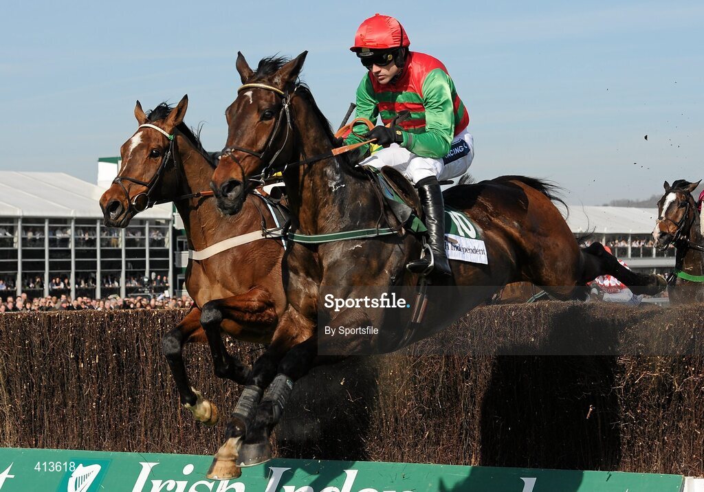 16 March 2010; Sports Line, with Ruby Walsh up, during the Irish Independent Arkle Challenge Trophy Chase. Cheltenham Racing Festival - Tuesday. Prestbury Park, Cheltenham, Gloucestershire, England. Photo by Sportsfile