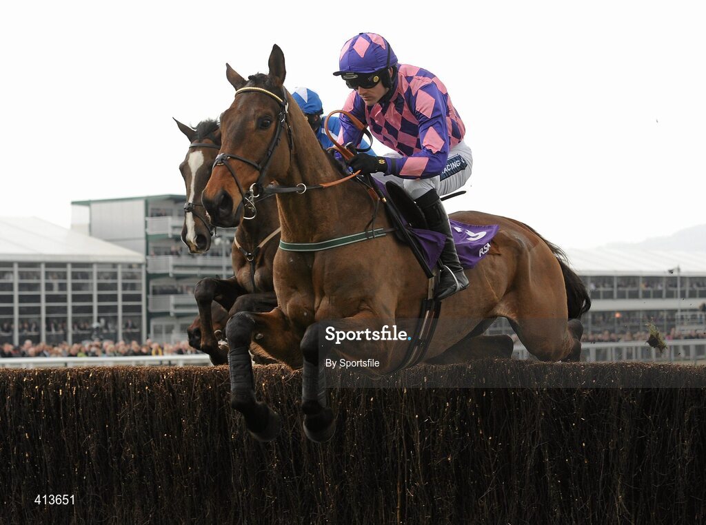 17 March 2010; Citizen Vic, with Ruby Walsh up, during the RSA Chase. Cheltenham Racing Festival - Wednesday. Prestbury Park, Cheltenham, Gloucestershire, England. Photo by Sportsfile