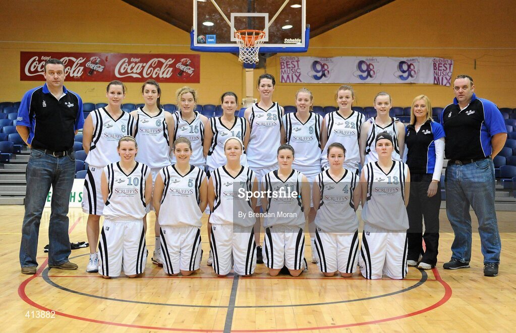 27 March 2010; The Scruffy St Paul's team. Basketball Ireland Women’s Division One Final, Oblate Dynamos v Scruffy St Paul's, National Basketball Arena, Tallaght, Dublin. Picture credit: Brendan Moran / SPORTSFILE