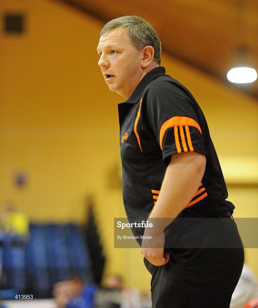 27 March 2010; Mark Keenan, head coach, Killester. Nivea For Men’s Superleague Final, Killester v UL Eagles, National Basketball Arena, Tallaght, Dublin. Picture credit: Brendan Moran / SPORTSFILE
