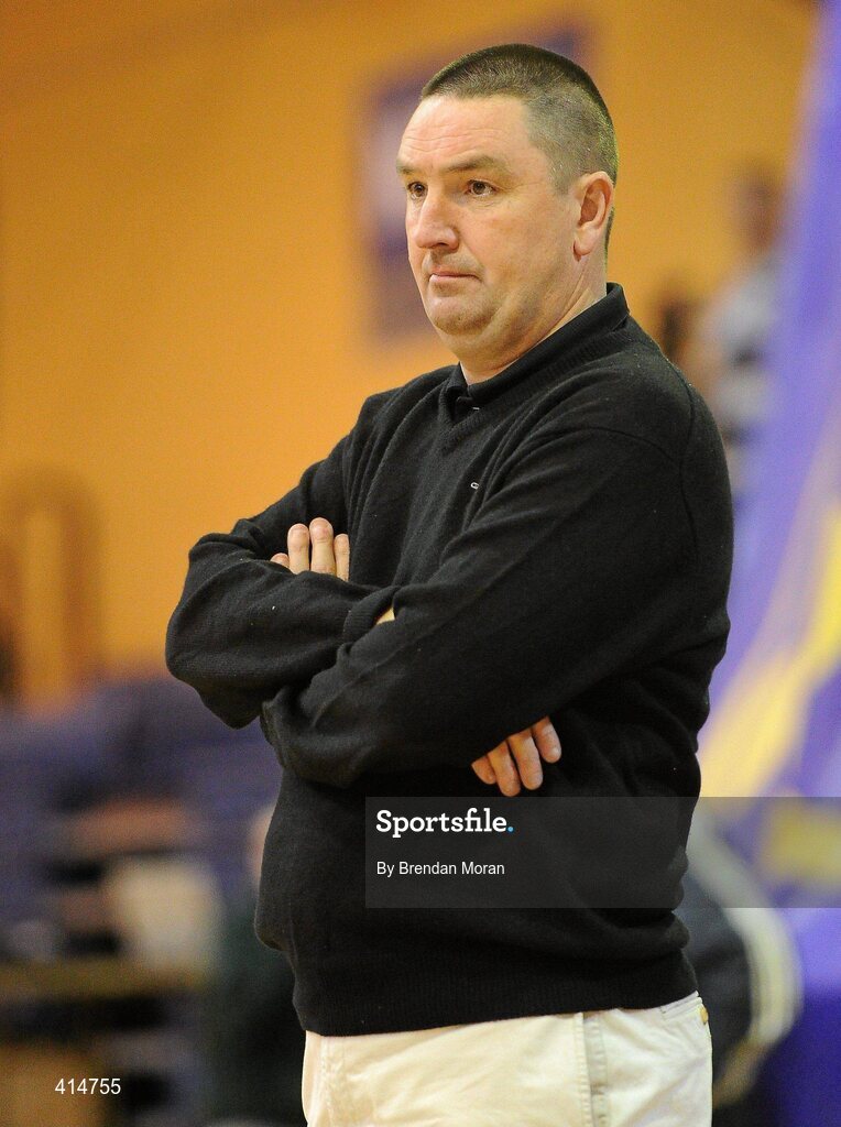 27 March 2010; Mark Scannell, head coach, Team Montenotte Hotel Cork. IrishSport.TV Women’s SuperLeague Final, Team Montenotte Hotel Cork v DCU Mercy, National Basketball Arena, Tallaght, Dublin. Picture credit: Brendan Moran / SPORTSFILE