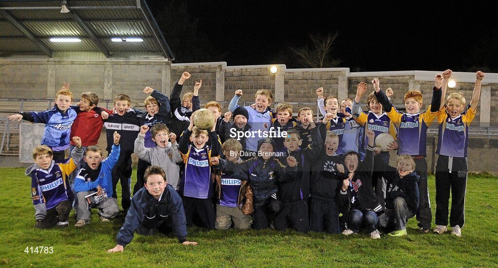 27 March 2010; The Kilmacud Crokes Under-9 team at the match. Allianz GAA Football National League, Division 1, Round 6, Dublin v Galway, Parnell Park, Dublin. Picture credit: Dáire Brennan / SPORTSFILE