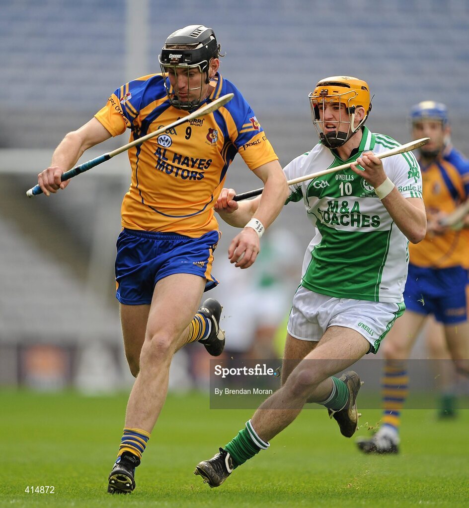 17 March 2010; Eoin Lynch, Portumna, in action against Colin Fennelly, Ballyhale Shamrocks. AIB GAA Hurling All-Ireland Senior Club Championship Final, Ballyhale Shamrocks v Portumna, Croke Park, Dublin. Picture credit: Brendan Moran / SPORTSFILE