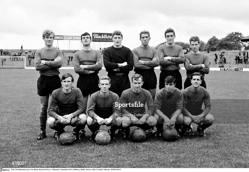 1965; The Bohemians team. FAI Shield, Shamrock Rovers v Bohemians, Glenmalure Park, Miltown, Dublin. Picture credit; Connolly Collection / SPORTSFILE