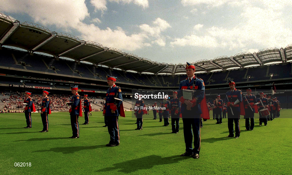 5 May 2001; The Artane Boys Band playing at Croke Park, Gort Community School v St Colman's, Fermoy, All-Ireland Colleges Senior 'A' Hurling Final, Croke Park, Dublin. Hurling. Picture credit; Ray McManus / SPORTSFILE