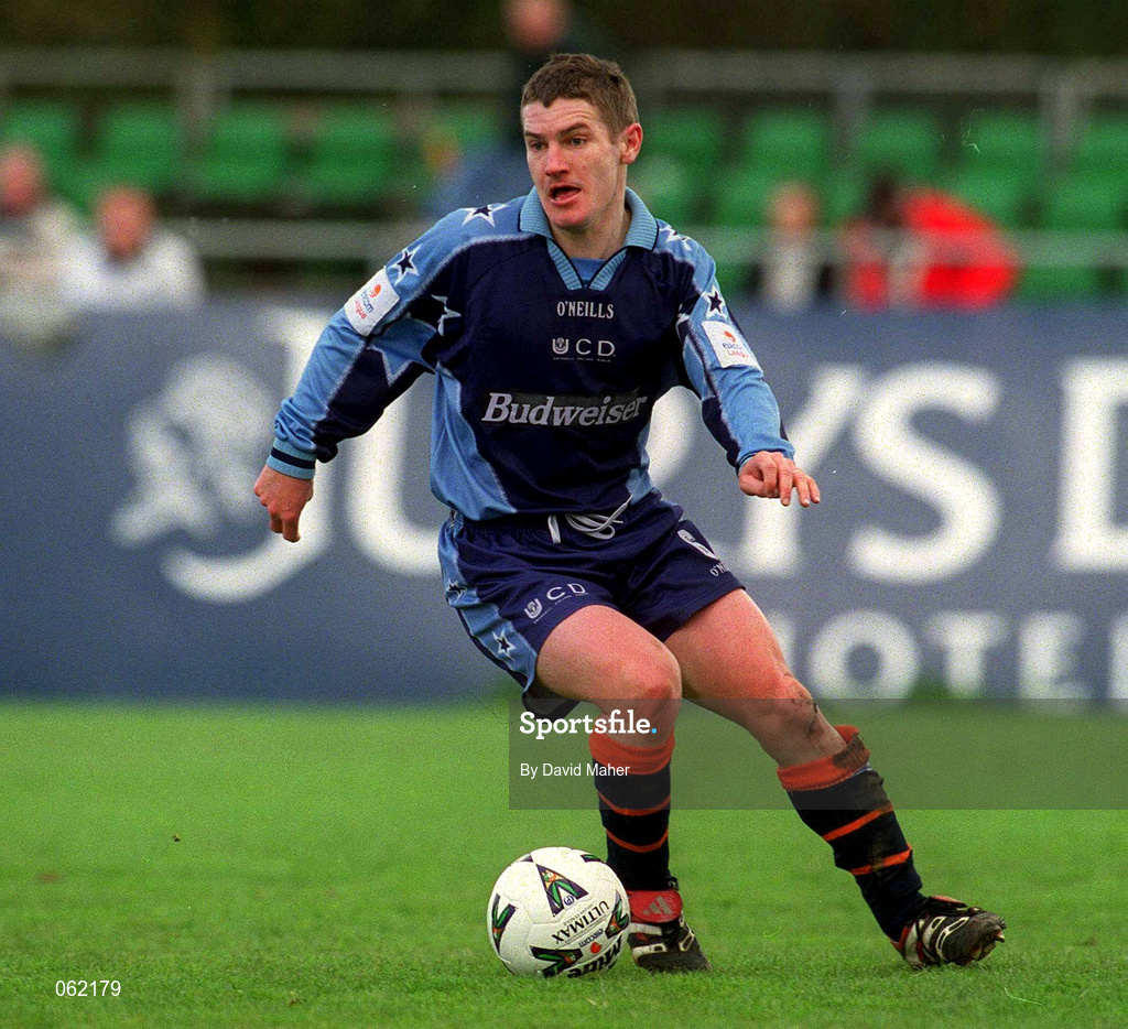 29 April 2001; Ciaran Kavanagh of UCD during the Eircom League Premier Division match between UCD and Shamrock Rovers at Belfield Park in UCD, Dublin. Photo by David Maher/Sportsfile
