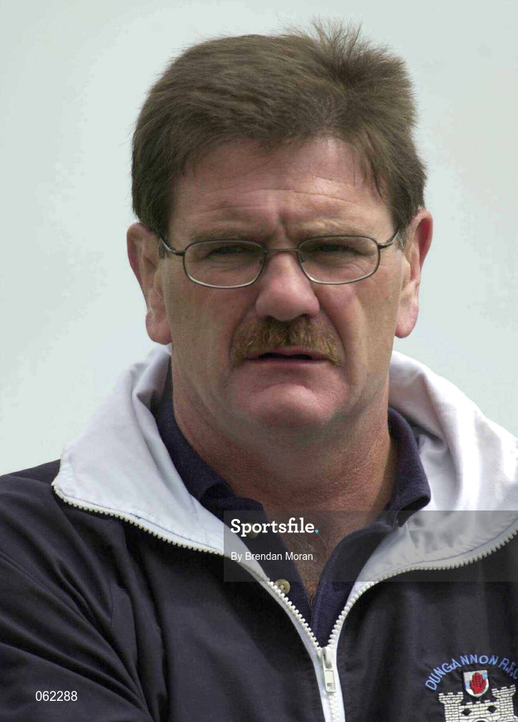 19 May 2001; Dungannon coach Willie Anderson during the AIB All-Ireland League Division 1 Semi-Final match between Dungannon RFC and Galwegians RFC at Crowley Park in Glenina, Galway. Photo by Brendan Moran/Sportsfile
