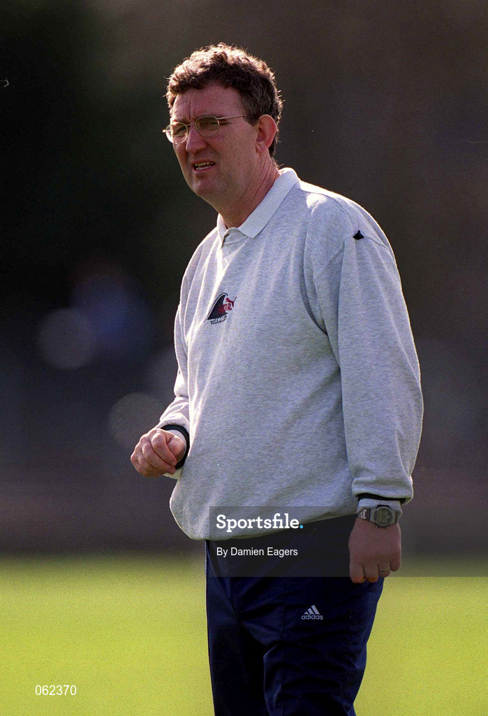 11 April 2001; Adrian McGuckian, UUJ Manager, during the Sigerson Cup Final match between UCD and UUJ at Scotstown GAA in Monaghan. Photo by Damien Eagers/Sportsfile