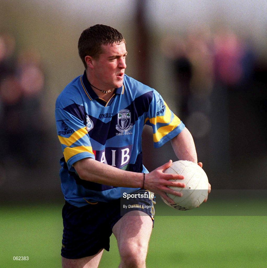 11 April 2001; John Pa Casey of UCD during the Sigerson Cup Final match between UCD and UUJ at Scotstown GAA in Monaghan. Photo by Damien Eagers/Sportsfile