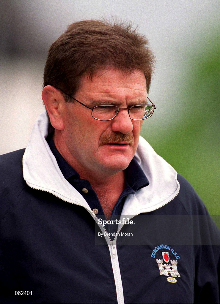 19 May 2001; Dungannon coach Willie Anderson during the AIB All-Ireland League Division 1 Semi-Final match between Dungannon RFC and Galwegians RFC at Crowley Park in Glenina, Galway. Photo by Brendan Moran/Sportsfile
