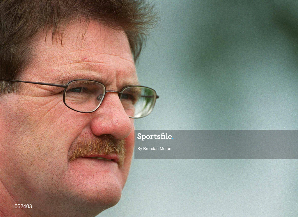 19 May 2001; Dungannon coach Willie Anderson during the AIB All-Ireland League Division 1 Semi-Final match between Dungannon RFC and Galwegians RFC at Crowley Park in Glenina, Galway. Photo by Brendan Moran/Sportsfile