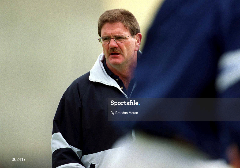 19 May 2001; Dungannon coach Willie Anderson during the AIB All-Ireland League Division 1 Semi-Final match between Dungannon RFC and Galwegians RFC at Crowley Park in Glenina, Galway. Photo by Brendan Moran/Sportsfile