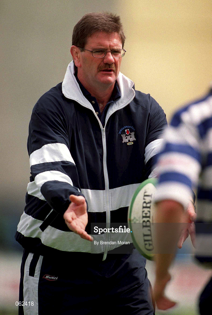 19 May 2001; Dungannon coach Willie Anderson during the AIB All-Ireland League Division 1 Semi-Final match between Dungannon RFC and Galwegians RFC at Crowley Park in Glenina, Galway. Photo by Brendan Moran/Sportsfile