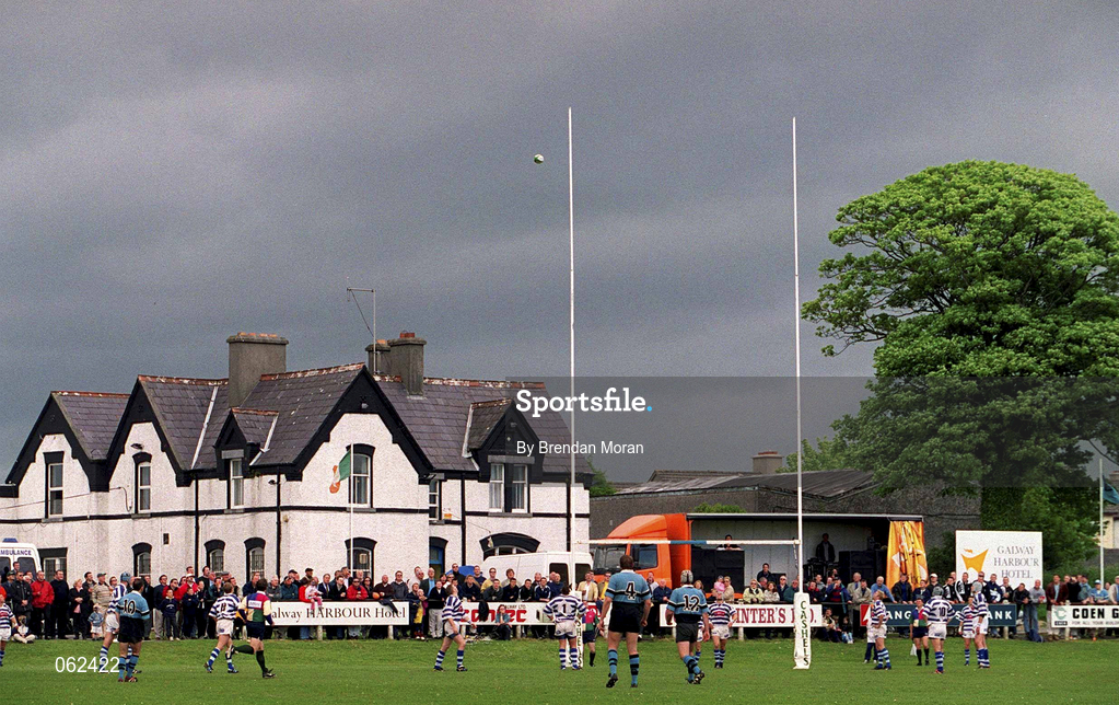19 May 2001; A general view of Crowley Park, home of Galwegians Rugby Football Club during the AIB All-Ireland League Division 1 Semi-Final match between Dungannon RFC and Galwegians RFC at Crowley Park in Glenina, Galway. Photo by Brendan Moran/Sportsfile
