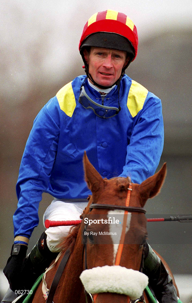 21 April 2001; Jockey Kevin Manning at The Curragh Racecourse in Kildare. Photo by Ray McManus/Sportsfile