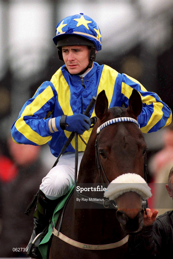 21 April 2001; Jockey Pat Smullen at The Curragh Racecourse in Kildare. Photo by Ray McManus/Sportsfile