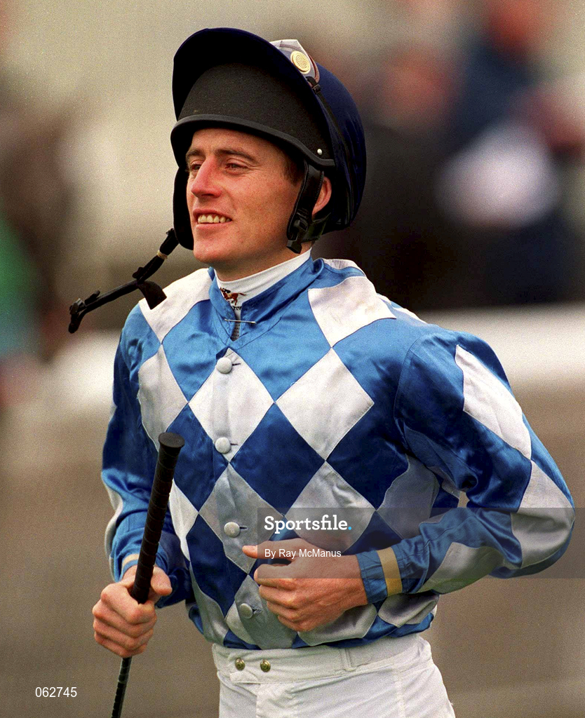 21 April 2001; Jockey Johnny Murtagh at The Curragh Racecourse in Kildare. Photo by Ray McManus/Sportsfile