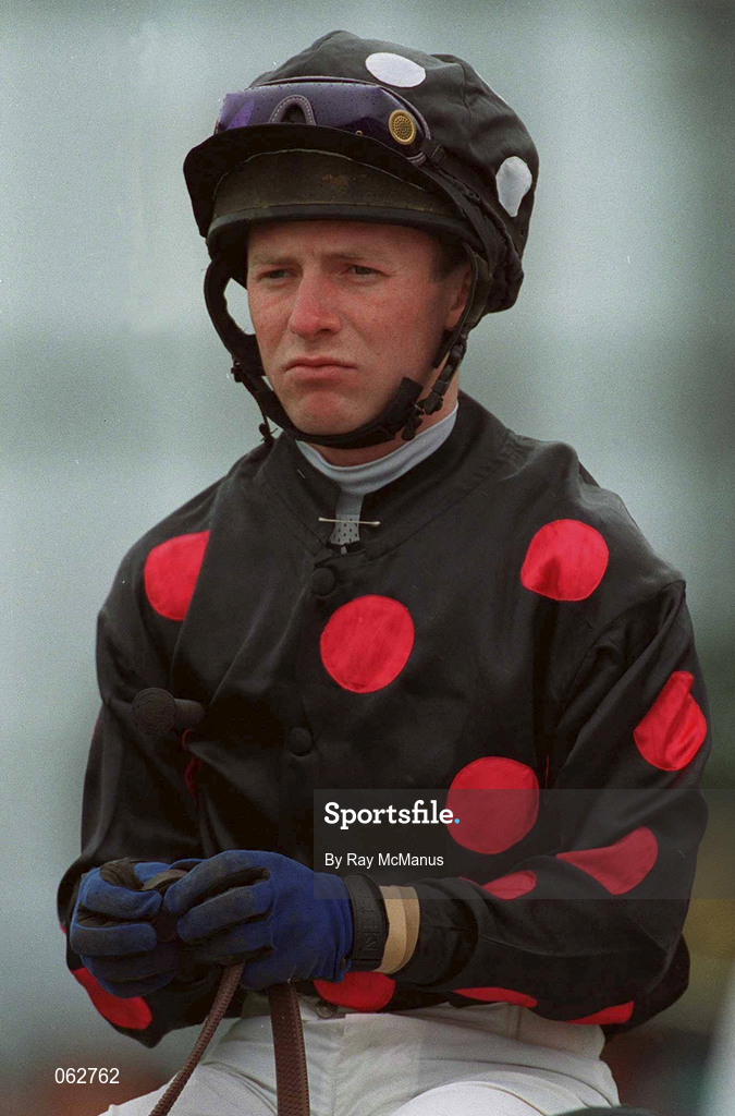 21 April 2001; Jockey Emmet Stack at The Curragh Racecourse in Kildare. Photo by Ray McManus/Sportsfile