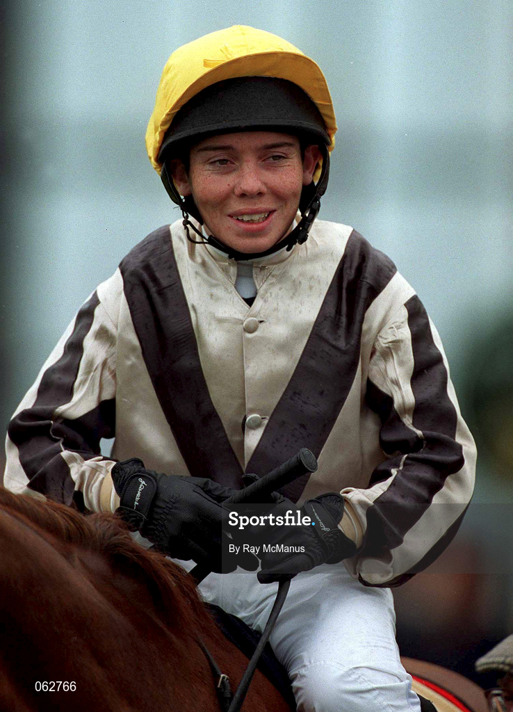 21 April 2001; Jockey T.M Houlihan at The Curragh Racecourse in Kildare. Photo by Ray McManus/Sportsfile