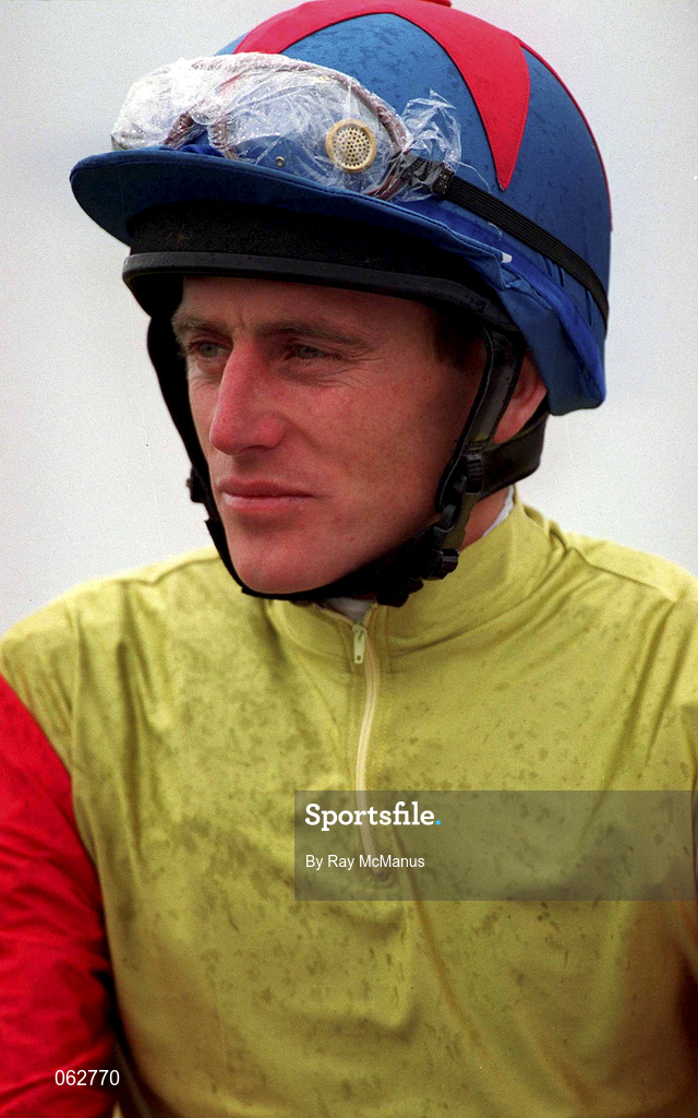 21 April 2001; Jockey Johnny Murtagh at The Curragh Racecourse in Kildare. Photo by Ray McManus/Sportsfile