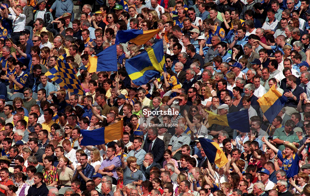 27 May 2001; Longford Fans during the Bank of Ireland Leinster Senior Football Championship Quarter-Final match between Dublin and Longford at Croke Park in Dublin. Photo by Damien Eagers/Sportsfile