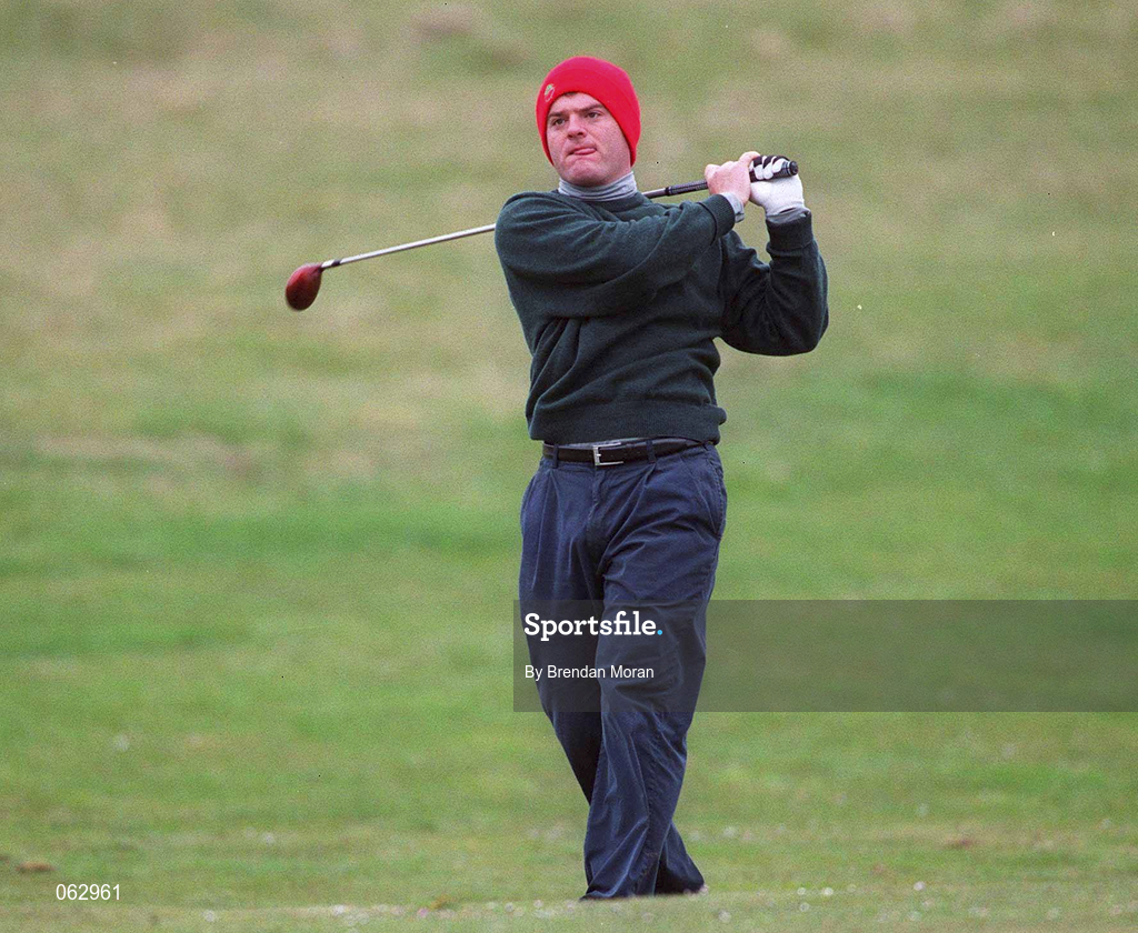 14 April 2001; Michael McGinley of Grange Golf Club during the West of Ireland Open Golf Championship at Sligo Golf Club in Rosses Point in Sligo. Photo by Brendan Moran/Sportsfile