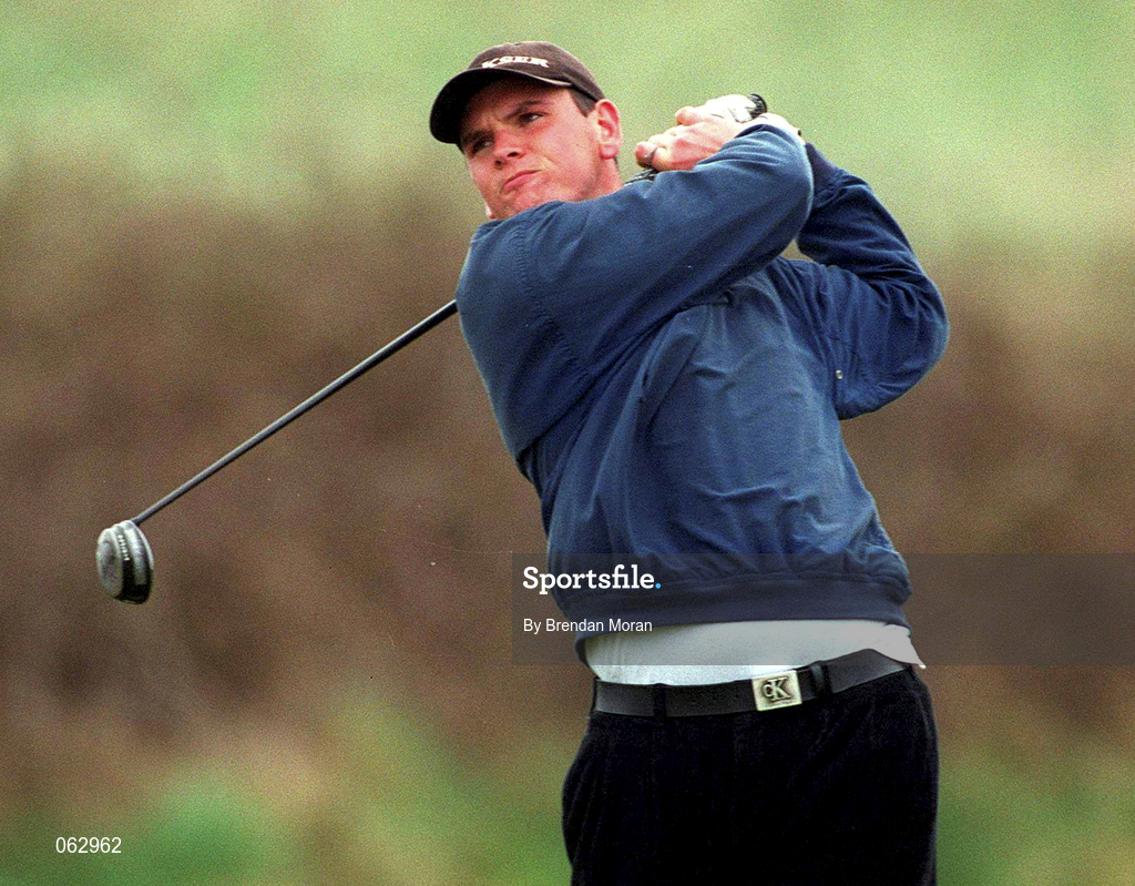 14 April 2001; Johnny Foster of Ballyclare Golf Club during the West of Ireland Open Golf Championship at Sligo Golf Club in Rosses Point in Sligo. Photo by Brendan Moran/Sportsfile