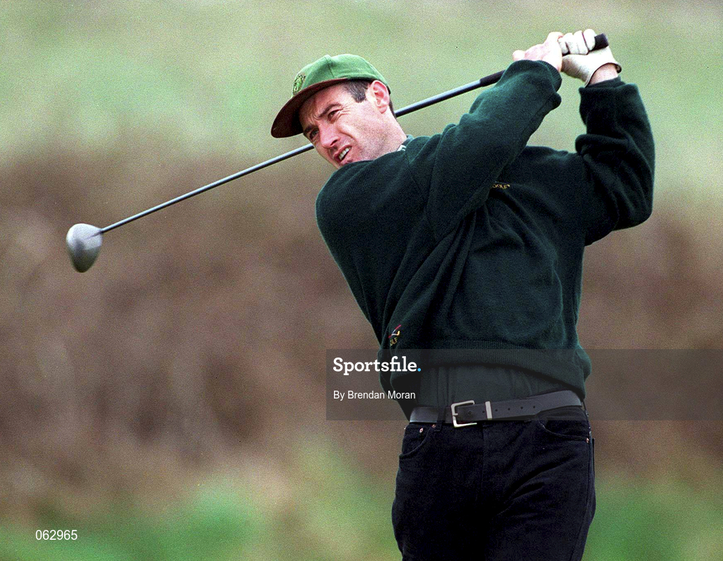 14 April 2001; Joe Moore of Laytown and Bettystown Golf Club during the West of Ireland Open Golf Championship at Sligo Golf Club in Rosses Point in Sligo. Photo by Brendan Moran/Sportsfile