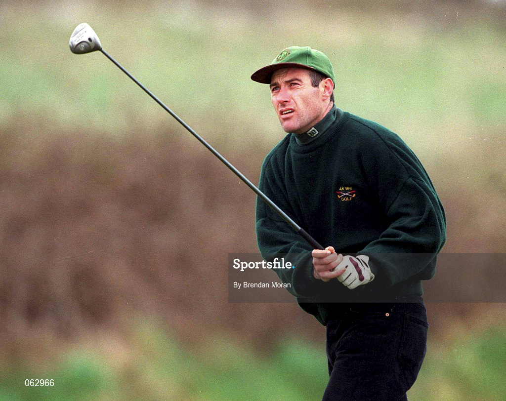 14 April 2001; Joe Moore of Laytown and Bettystown Golf Club during the West of Ireland Open Golf Championship at Sligo Golf Club in Rosses Point in Sligo. Photo by Brendan Moran/Sportsfile