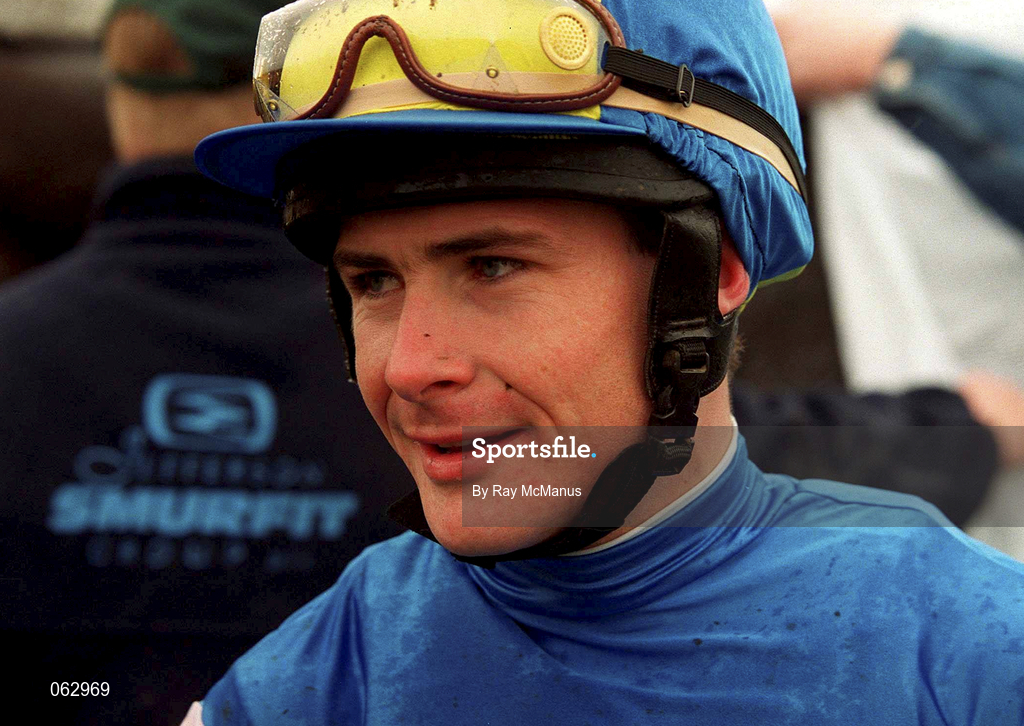 21 April 2001; Jockey Pat Smullen at The Curragh Racecourse in Kildare. Photo by Ray McManus/Sportsfile