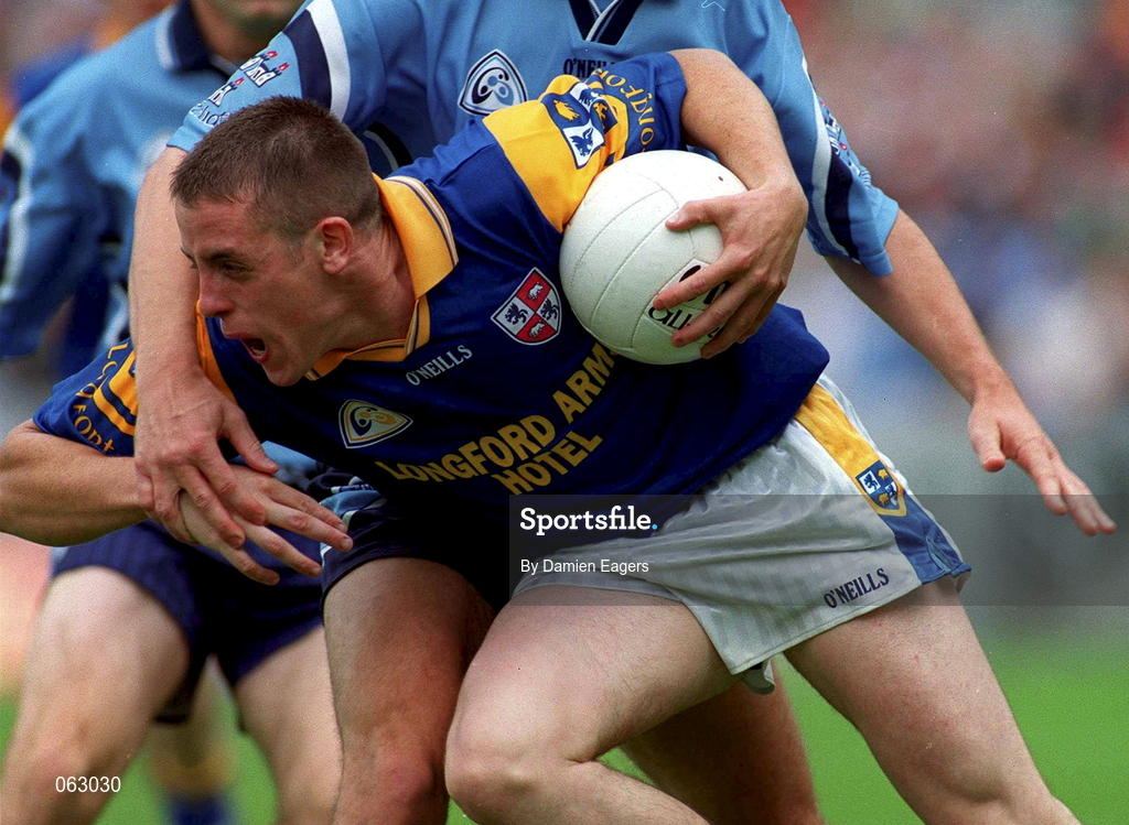 27 May 2001; David Blessington of Longford during the Bank of Ireland Leinster Senior Football Championship Quarter-Final match between Dublin and Longford at Croke Park in Dublin. Photo by Damien Eagers/Sportsfile