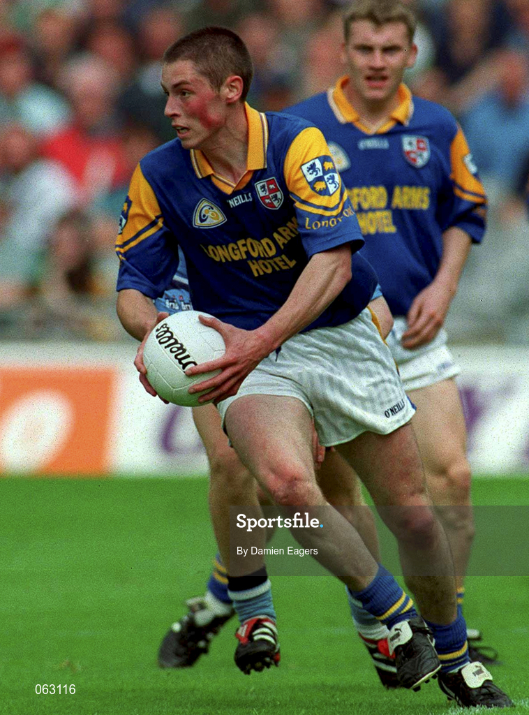 27 May 2001; Donal Ledwith of Longford during the Bank of Ireland Leinster Senior Football Championship Quarter-Final match between Dublin and Longford at Croke Park in Dublin. Photo by Damien Eagers/Sportsfile