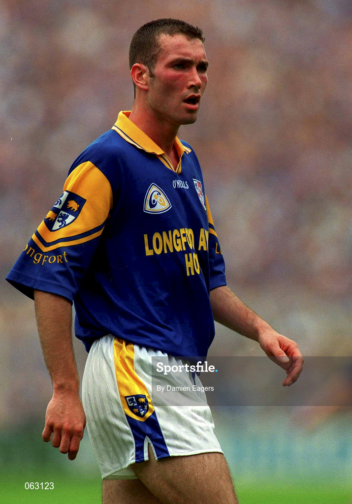 27 May 2001; Trevor Smullen of Longford during the Bank of Ireland Leinster Senior Football Championship Quarter-Final match between Dublin and Longford at Croke Park in Dublin. Photo by Damien Eagers/Sportsfile