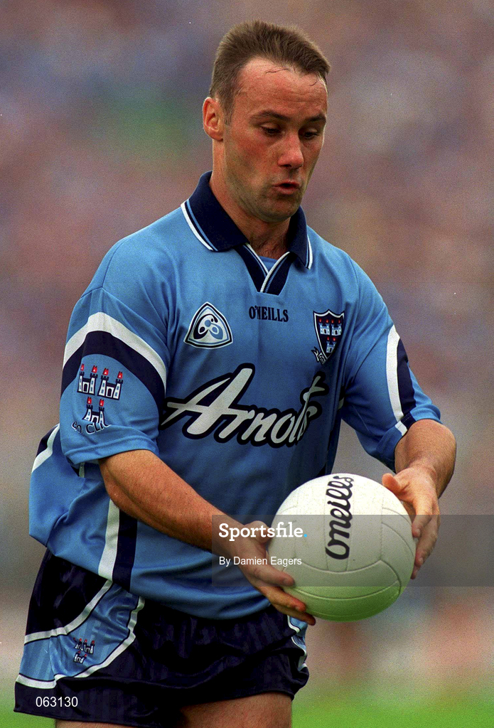 27 May 2001; Paul Curran of Dublin during the Bank of Ireland Leinster Senior Football Championship Quarter-Final match between Dublin and Longford at Croke Park in Dublin. Photo by Damien Eagers/Sportsfile