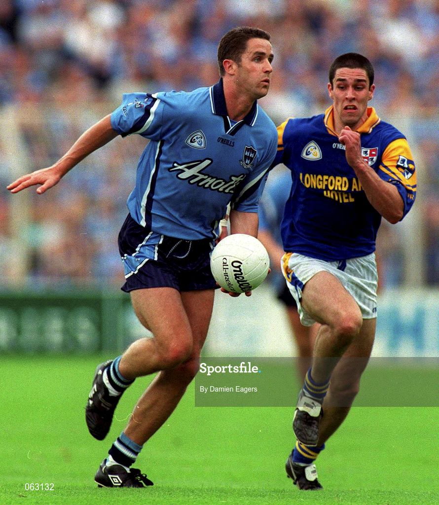 27 May 2001; Enda Sheehy of Dublin during the Bank of Ireland Leinster Senior Football Championship Quarter-Final match between Dublin and Longford at Croke Park in Dublin. Photo by Damien Eagers/Sportsfile
