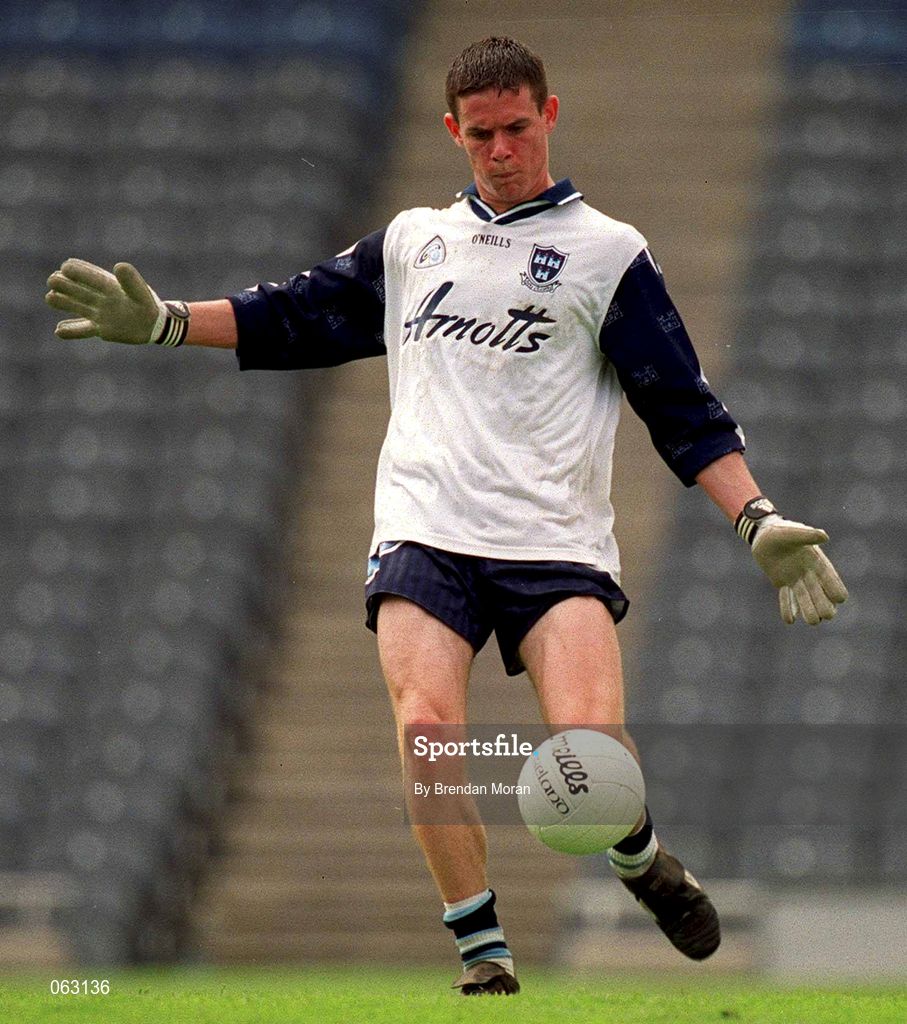 27 May 2001; Stephen Cluxton, Dublin goalkeeper, during the Bank of Ireland Leinster Senior Football Championship Quarter-Final match between Dublin and Longford at Croke Park in Dublin. Photo by Brendan Moran/Sportsfile
