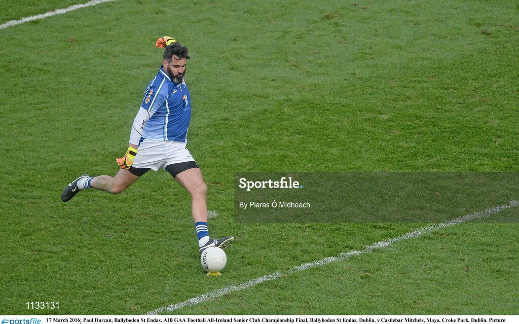 17 March 2016; Paul Durcan, Ballyboden St Endas. AIB GAA Football All-Ireland Senior Club Championship Final, Ballyboden St Endas, Dublin, v Castlebar Mitchels, Mayo. Croke Park, Dublin. Picture credit: Piaras Ó Mídheach / SPORTSFILE