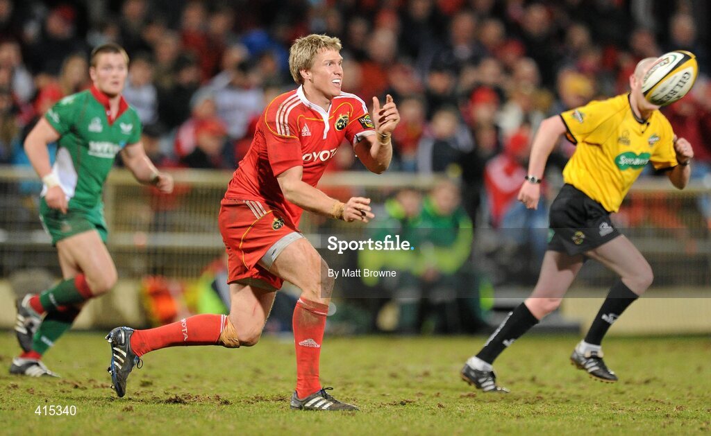 18 March 2010; Jean de Villiers, Munster. Celtic League, Munster v Scarlets, Musgrave Park, Cork. Picture credit: Matt Browne / SPORTSFILE