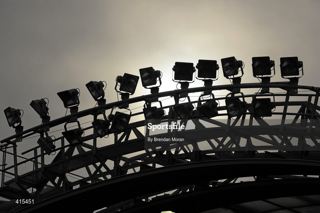 17 March 2010; A general view of the floodlights at Croke Park. AIB GAA Football All-Ireland Senior Club Championship Final, Kilmurry Ibrickane v St Gall's, Croke Park, Dublin. Picture credit: Brendan Moran / SPORTSFILE