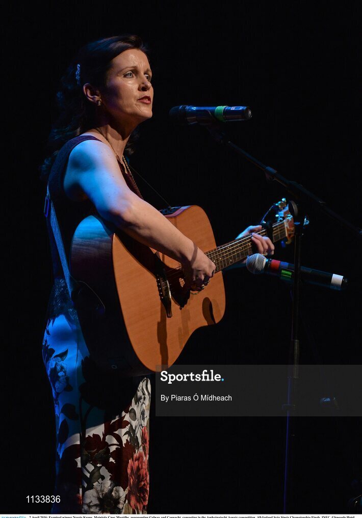 2 April 2016; Eventual winner Norrie Keane, Mainistir Cnoc Muaidhe, representing Galway and Connacht, competing in the Amhránaiocht Aonair competition. All-Ireland Scór Sinsir Championship Finals. INEC, Gleneagle Hotel, Killarney, Co. Kerry. Picture credit: Piaras Ó Mídheach / SPORTSFILE