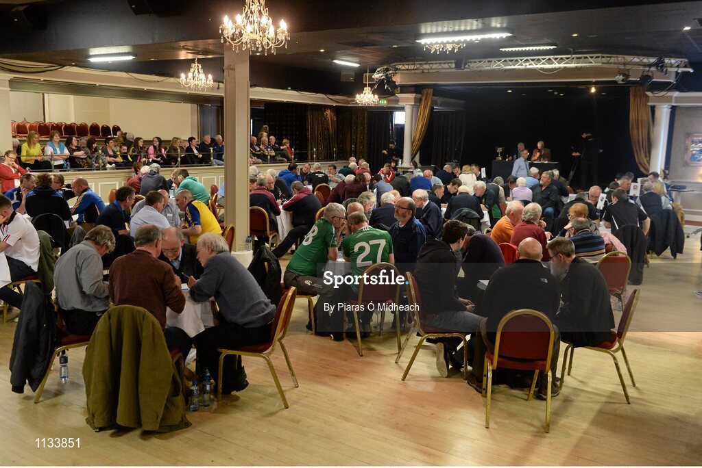 2 April 2016; A general view of the Tráth na gCeist competition. All-Ireland Scór Sinsir Championship Finals. INEC, Gleneagle Hotel, Killarney, Co. Kerry. Picture credit: Piaras Ó Mídheach / SPORTSFILE