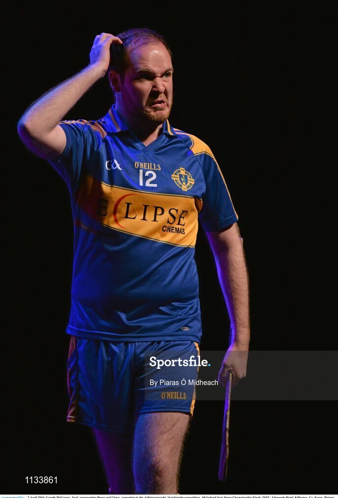 2 April 2016; Gareth McGreevy, Saul, representing Down and Ulster, competing in the Aithriseoireacht / Scéalaíocht competition. All-Ireland Scór Sinsir Championship Finals. INEC, Gleneagle Hotel, Killarney, Co. Kerry. Picture credit: Piaras Ó Mídheach / SPORTSFILE