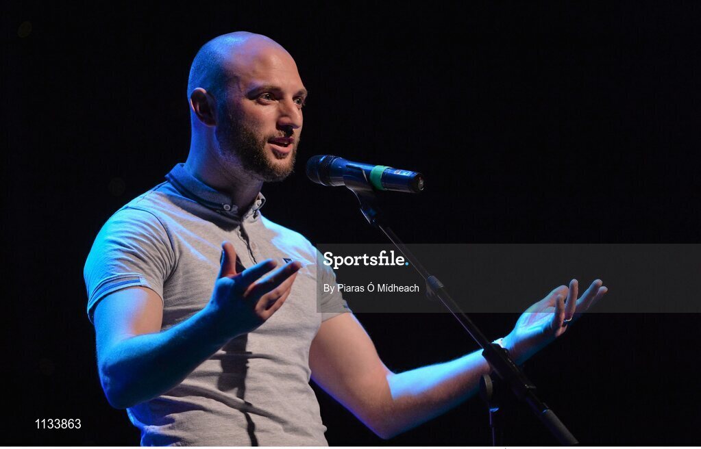 2 April 2016; Joe Aherne, Kilworth, representing Cork and Munster, competing in the Aithriseoireacht / Scéalaíocht competition. All-Ireland Scór Sinsir Championship Finals. INEC, Gleneagle Hotel, Killarney, Co. Kerry. Picture credit: Piaras Ó Mídheach / SPORTSFILE