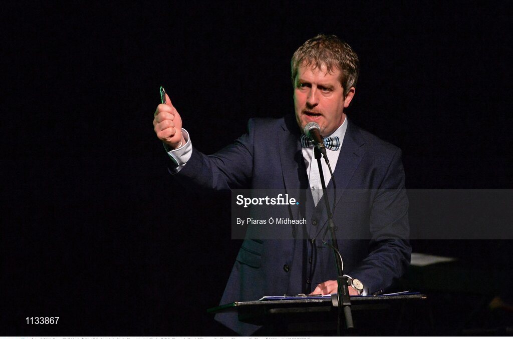 2 April 2016; Fear a’Tí Pádraig Ó Sé. All-Ireland Scór Sinsir Championship Finals. INEC, Gleneagle Hotel, Killarney, Co. Kerry. Picture credit: Piaras Ó Mídheach / SPORTSFILE