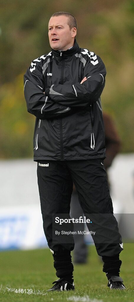 2 April 2010; Cork City Foras Co-op manager Tommy Dunne. Airtricity League, First Division, Limerick FC v Cork City Foras Co-op, Jackman Park, Limerick. Picture credit: Stephen McCarthy / SPORTSFILE