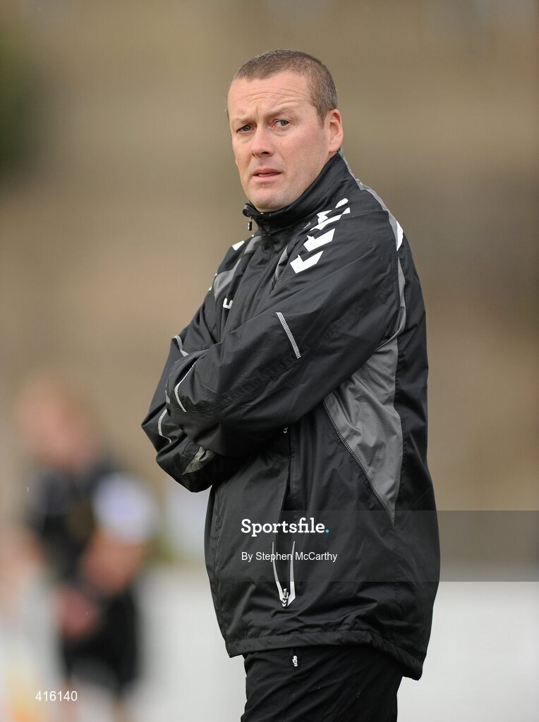 2 April 2010; Cork City Foras Co-op manager Tommy Dunne. Airtricity League, First Division, Limerick FC v Cork City Foras Co-op, Jackman Park, Limerick. Picture credit: Stephen McCarthy / SPORTSFILE